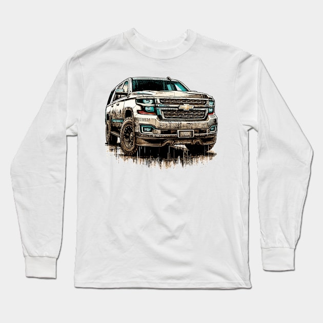 Chevrolet Suburban Long Sleeve T-Shirt by Vehicles-Art